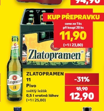 Zlatopramen 11 Pivo světlý ležák