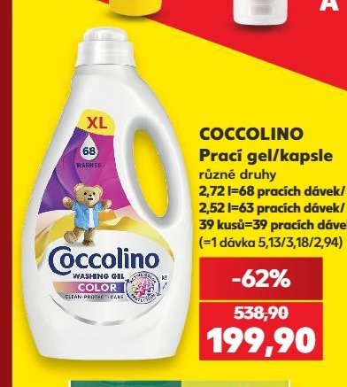Coccolino Prací gel/kapsle