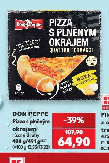 Don Peppe Pizza s plněným okrajem