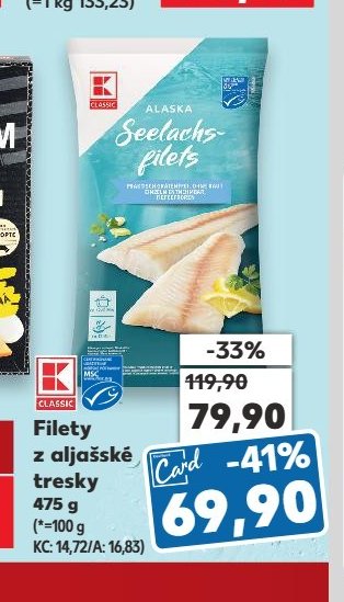 Filety z aljašské tresky