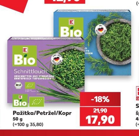 Kaufland Bio Pažitka/Petržel/Kopr