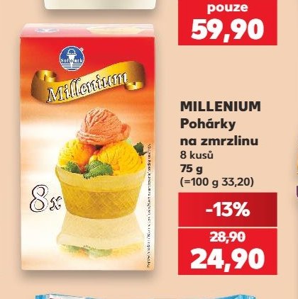 MILLENIUM Pohárky na zmrzlinu