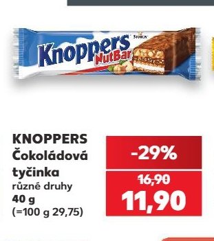 Knoppers čokoládová tyčinka