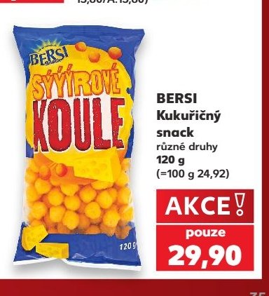 Bersi kukuřičný snack
