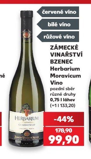 ZÁMECKÉ VINAŘSTVÍ BZENEC Herbarium Moravicum Víno