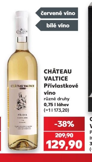 CHÂTEAU VALTICE Přívlastkové víno