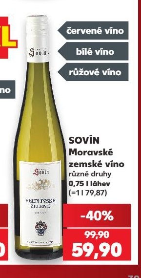 SOVÍN Moravské zemské víno