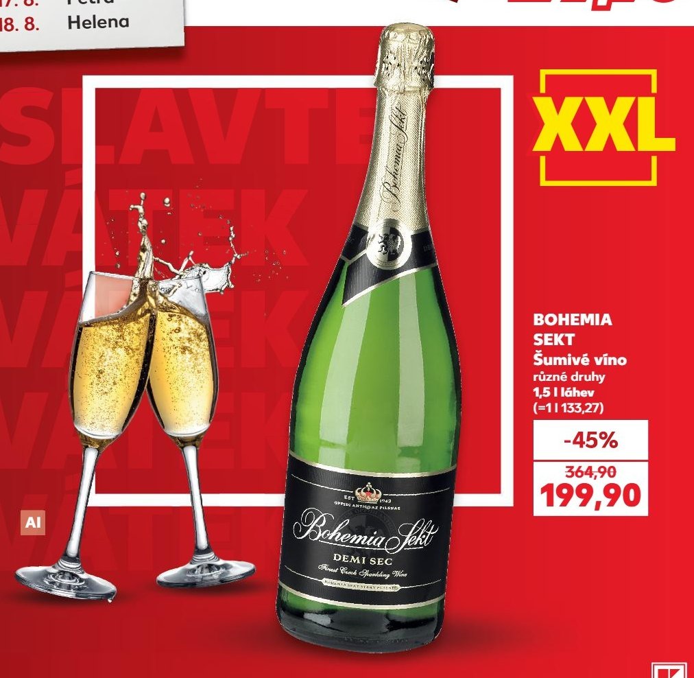 BOHEMIA SEKT Šumivé víno různé druhy 1,5 l láhev