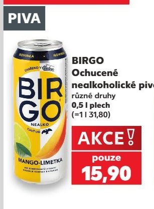 Birgo Ochucené nealkoholické pivo