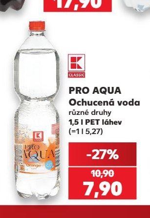 PRO AQUA Ochucená voda