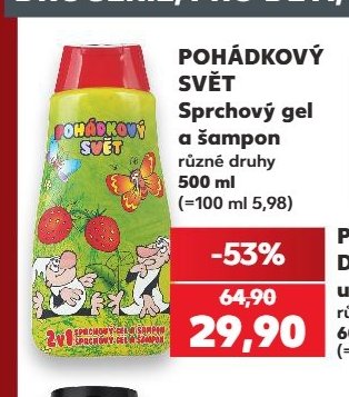 POHÁDKOVÝ SVĚT Sprchový gel a šampon