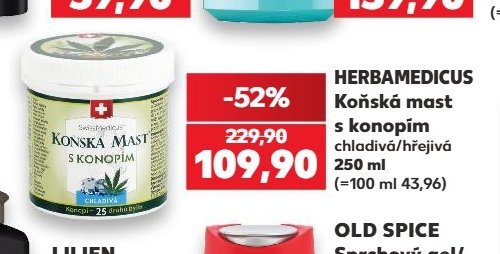 HERBAMEDICUS Koňská mast s konopím