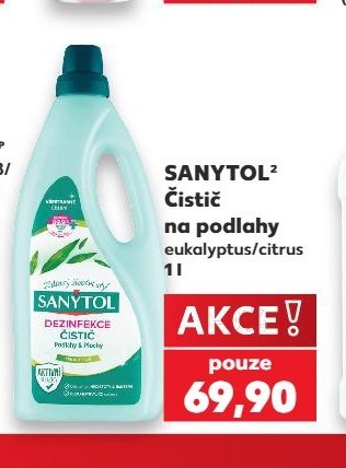 SANYTOL Čistič na podlahy eukalyptus/citrus