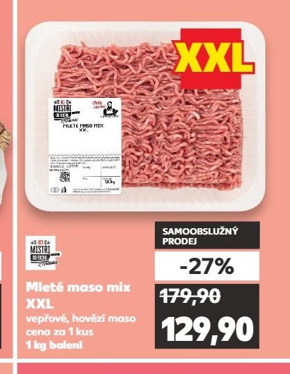 Mleté maso mix XXL