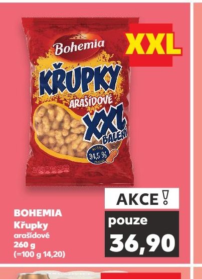 BOHEMIA Křupky arašídové 260 g