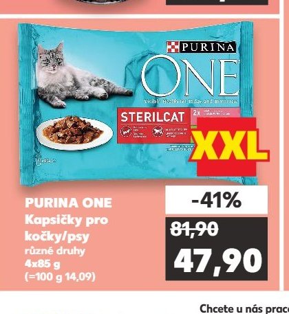 PURINA ONE Kapsičky pro kočky/psy 4x85 g