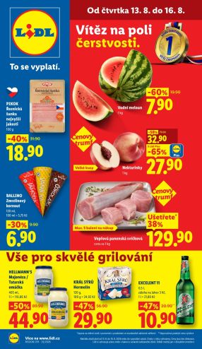 aktuální leták Lidl 13.8.2026-16.8.2026