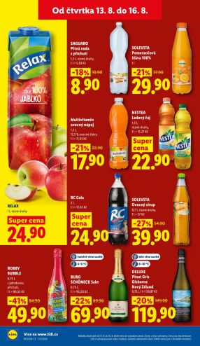 aktuální leták Lidl 13.8.2026-16.8.2026