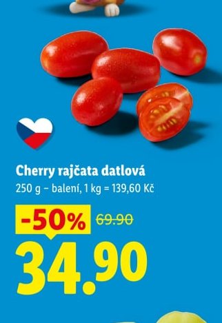 Cherry rajčata datlová