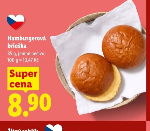 Hamburgerová brioška