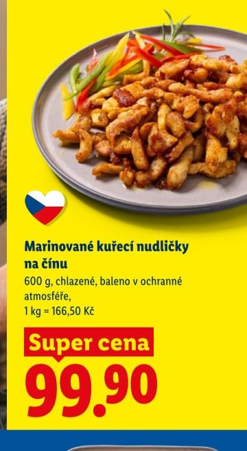 Marinované kuřecí nudličky na čínu