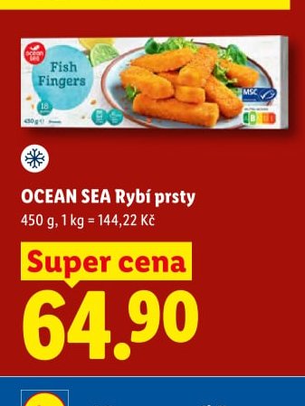 OCEAN SEA Rybí prsty