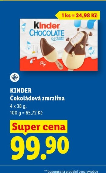 KINDER Čokoládová zmrzlina