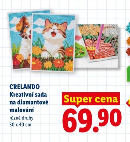 CRELANDO Kreativní sada na diamantové malování