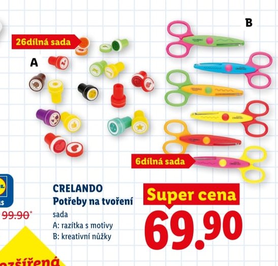 CRELANDO Potřeby na tvoření