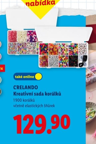 CRELANDO Kreativní sada korálků