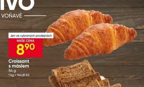 Croissant s máslem