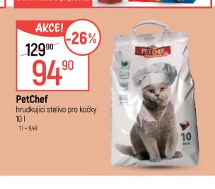 PetChef hrudkující stelivo pro kočky
