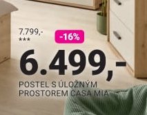 POSTEL S ÚLOŽNÝM PROTOREM CASA MIA