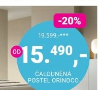 ČALOUNĚNÁ POSTEL ORINOCO