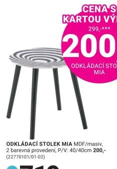ODKLÁDACÍ STOLEK MIA