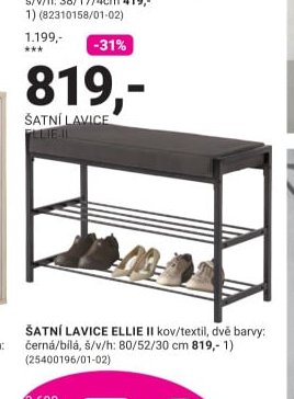 ŠATNÍ LAVICE ELLIE II