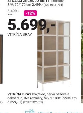 VITRÍNA BRAY