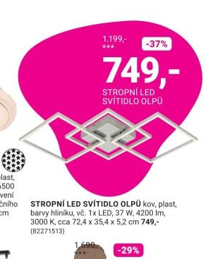 STROPNÍ LED SVÍTIDLO OLPÜ