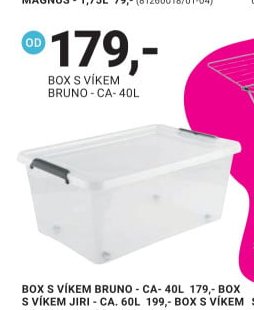 BOX S VÍKEM BRUNO - CA. 40L