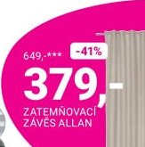 ZATEMŇOVACÍ ZÁVĚS ALLAN