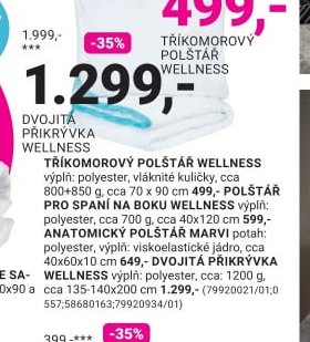 DVOJITÁ PŘIKRÝVKA WELLNESS