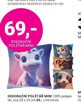 DEKORAČNÍ POLŠTÁŘ MINI