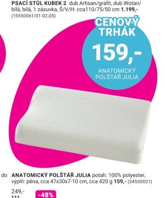 ANATOMICKÝ POLŠTÁŘ JULIA