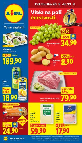 aktuální leták Lidl 20.8.2026-23.8.2026