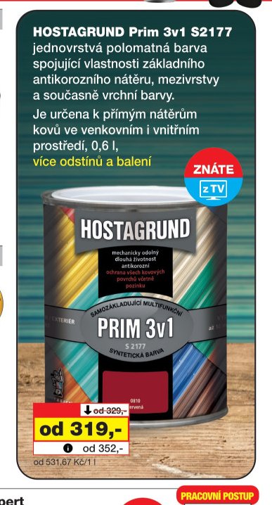 HOSTAGRUND Prim 3v1 S2177 - Barvy a laky drogerie aktualniletaky.eu