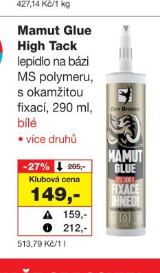 Mamut Glue High Tack - Barvy a laky drogerie aktualniletaky.eu