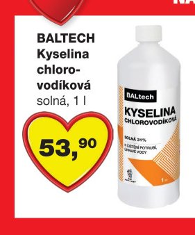 BALTECH Kyselina chlorovodíková - Barvy a laky drogerie aktualniletaky.eu