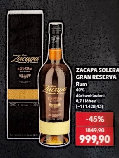 ZACAPA SOLERA GRAN RESERVA Rum