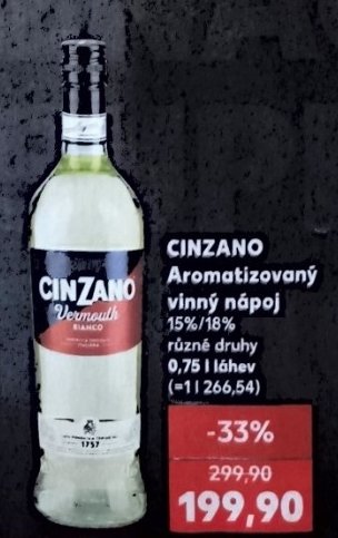 CINZANO Aromatizovaný vinný nápoj