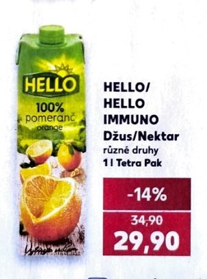 Hello/Hello Immuno Džus/Nektar